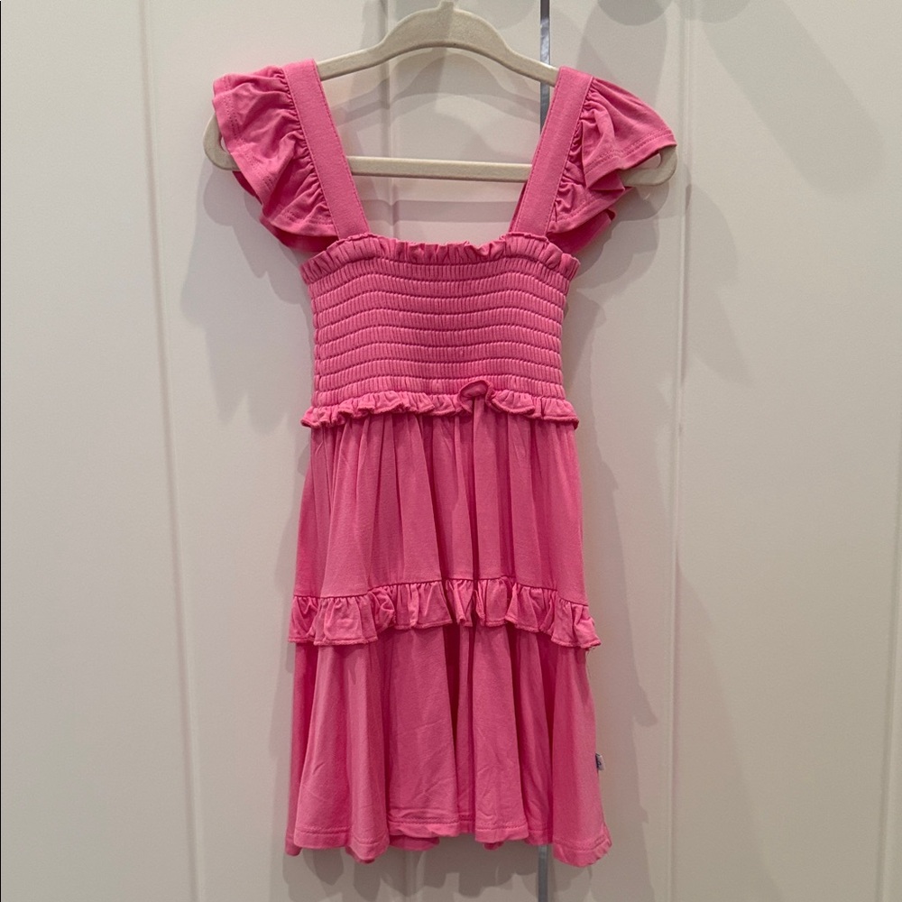 Posh Peanut Pink Tiered Kids Dress